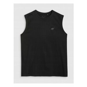 Maiou barbat negru - bumbac 100% - croiala normala - pentru stil sportiv imagine