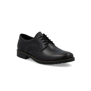 Pantofi joși clasici din piele neagră pentru bărbați Rieker 14642-00 imagine