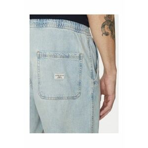 Pantaloni scurti din denim cu snut de ajustare - imagine