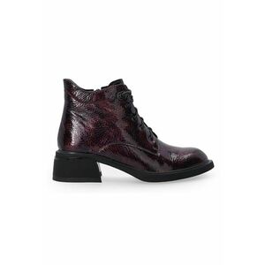 Botine din piele lacuita imagine