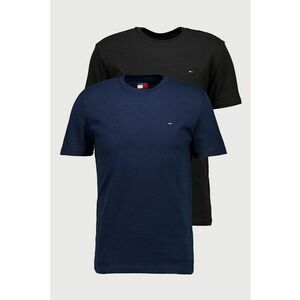 Set de tricouri slim fit din bumbac - 2 piese - Negru stins/Bleumarin imagine