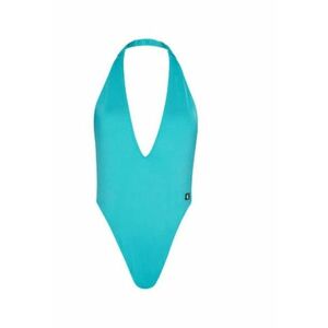 Costum de baie pentru dama - albastru - 85% poliester reciclat - 15% elastan imagine