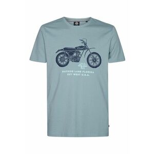 Tricou Barbati - Albastru - 100% bumbac organic - M - imagine