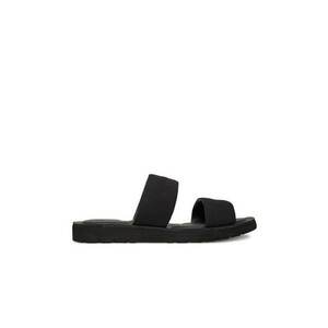 Papuci barbatesti - negru material textil imagine