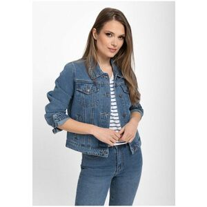 Jacheta din denim cu nasturi J-Elsty pentru femei - Albastru - imagine
