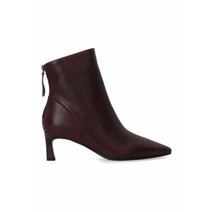 Botine din piele cu varf ascutit imagine