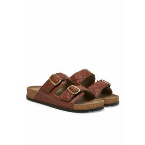 Papuci dama - Tobacco 1630 - maro - piele ecologica imagine