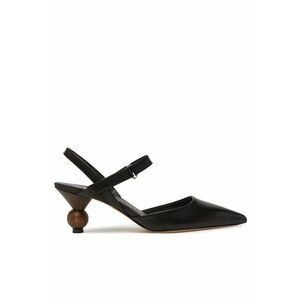 Pantofi dama - cu toc - piele naturala - negru imagine