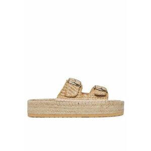 Slapi espadrile de dama - bej imagine