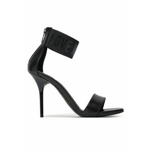 Sandale dama - piele naturala - negru - imagine