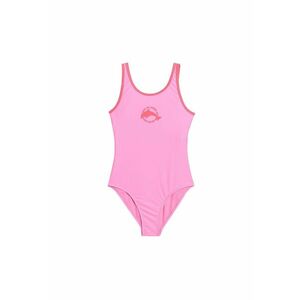 Costum de baie fete - sintetic - roz - imagine