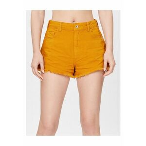 Pantaloni scurti din denim maro imagine