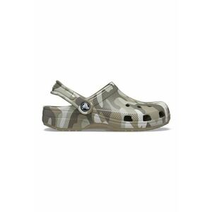 Saboti slingback cu imprimeu camuflaj - Alb/Maro taupe/Maro deschis imagine