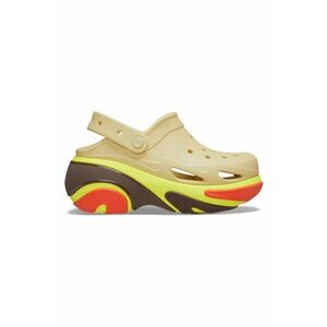 Saboti slingback cu talpa demi-wedge - Maro/Galben/Bej imagine