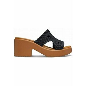 Slapi Femei - Brooklyn Woven Heel 209979 Slide - Negru - Negru imagine