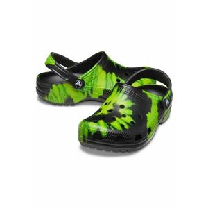 Saboti dama - ™ Comfortable Foam Slippers - Material sintetic - Negru/Verde imagine