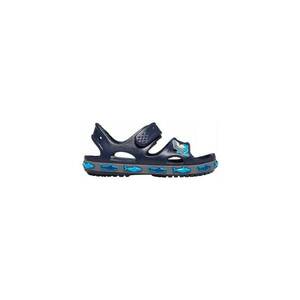 Sandale sport cu velcro pentru copii Fun Lab Shark - Bleumarin imagine