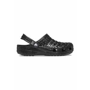 Saboti Classic Metallic Crocskin Clog 41-42 EU - M8/W10 US Negru - Black imagine