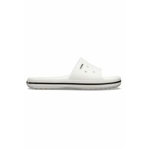 Papuci Crocband III Slide 48-49 EU - M13 US Alb - White/Black imagine