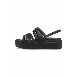 Sandale wedge cu logo Brooklyn - Negru imagine