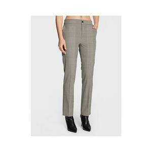 Pantaloni in carouri pentru dama - gri imagine