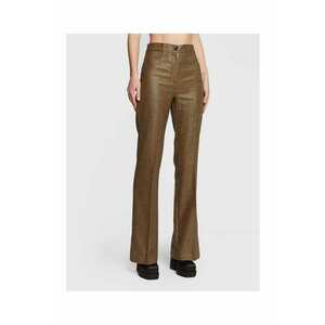 Pantaloni pentru dama auriu/negru imagine