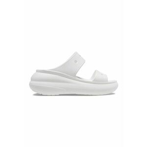Papuci wedge - Alb imagine