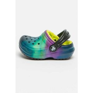 Saboti slingback cu captuseala din material teddy Classic Line - Multicolor imagine