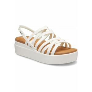 Sandale Brooklyn Strappy Low Wedge - Alb imagine