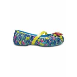 Balerini Kids' Lina Graphic Flat - US Albastru - Electric Blue - Alb imagine