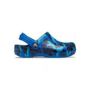 Saboti Classic Printed Clog Kids - US Albastru - Bright Cobalt - Alb imagine