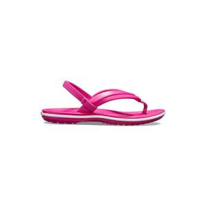 Papuci flip-flop cu bareta slingback si logo - Alb/Roz deschis imagine