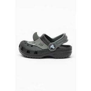 Saboti slingback cu design rechin Fun Lab - Negru/Gri imagine