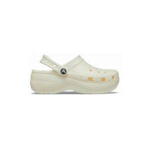 Saboti Femei - Classic Platforma Glitter 207241 Clog - Bej - Bej imagine
