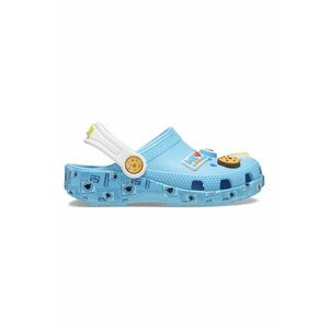 Saboti slingback cu aplicatii - Portocaliu/Albastru imagine