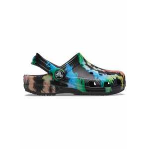 Saboti Kids' Classic Tie-Dye Graphic Clog - US Negru - Black/Black - Negru imagine