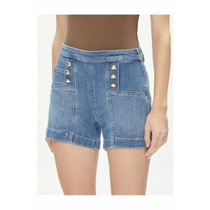 Blugi scurti din denim albastru imagine