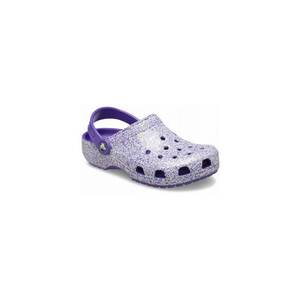 Saboti slingback cu aspect stralucitor - Violet imagine