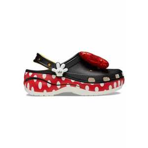 Saboti Minnie Mouse Classic Platform Clog - Alb imagine