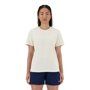 Tricou din bumbac cu detaliu logo - Crem imagine