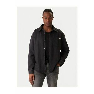 Camasa barbati negru - denim imagine
