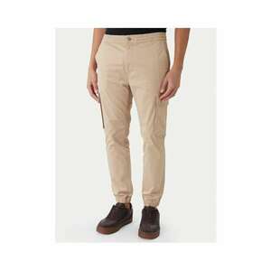 Pantaloni barbati - joggery - bej - bumbac imagine