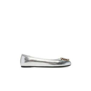 Balerini dama - piele naturala - argintiu imagine