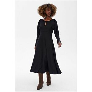 Rochie midi cu detaliu cu decupaj imagine