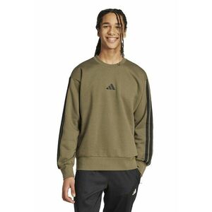 Bluza de trening din amestec de bumbac cu detaliu monograma - Negru/Verde masliniu imagine