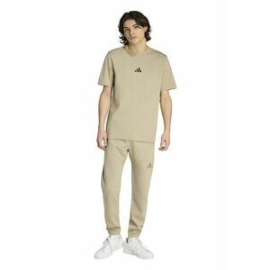 Tricou din bumbac cu logo brodat - Negru/Bej imagine