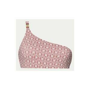 Top de baie dama - roz - alb imagine