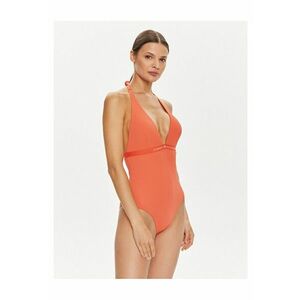Costum de baie dama rosu deschis imagine