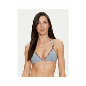 Sutien de baie dama - albastru - alb - material elastic imagine