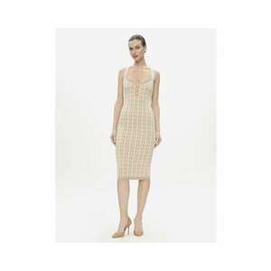 Rochie dama tricotata - bej imagine